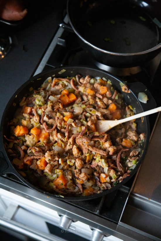 Vegan chicken pie Recept Milkfree Academy